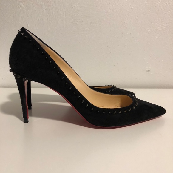 Studded Christian Louboutin suede Anjalina 85 - Picture 6 of 15
